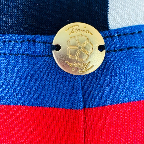 TRINA TURK SHEATH NAUTICAL MULTI-COLORED STRIPED DRESS SIZE (S) - Picture 8 of 10